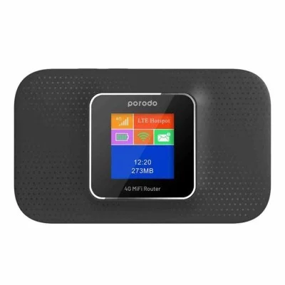 Porodo 4G LTE-3G Portable High-Speed Router - Black